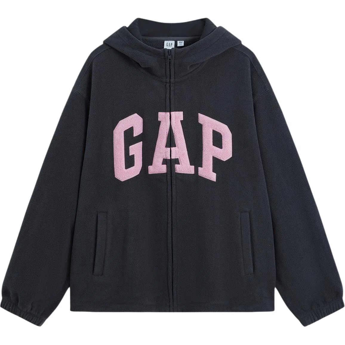 Женский худи с капюшоном прямого кроя GAP, Carbon Gray