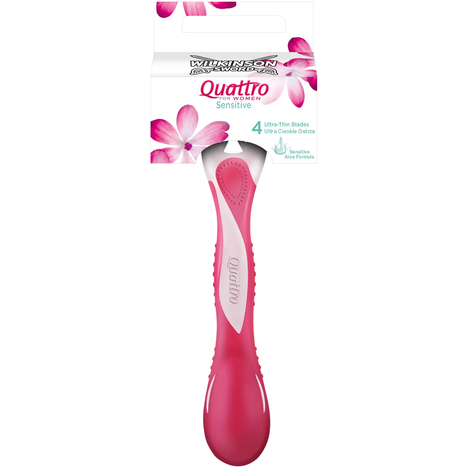 Wilkinson Sword Quattro For Women Sensitive женская одноразовая бритва, 1 шт. — фото 3