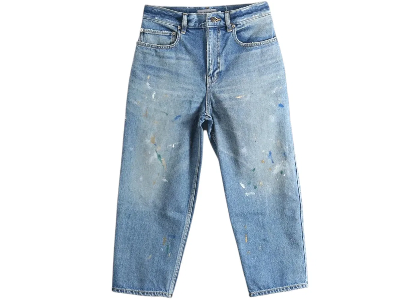 Женские джинсы Jackie Capri Pant Balenciaga, Stained Blue