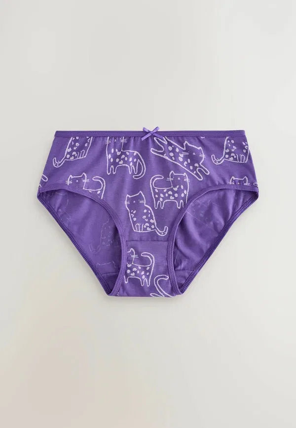 Комплект трусов с принтом животных 10 pack - briefs Next Pink, Purple, фиолетовый/розовый — фото 4
