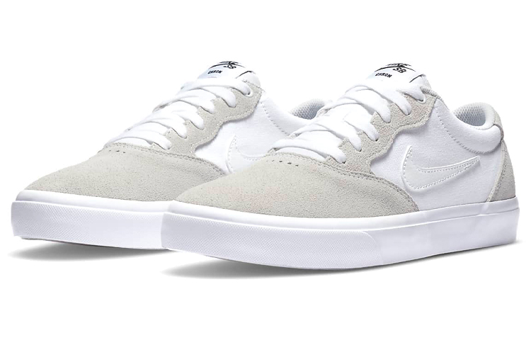 Кроссовки Nike Chron Solarsoft Sb, светло-серый/белый — фото 3