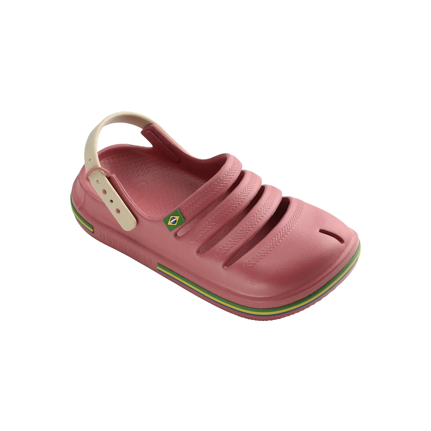 Клоги детские с пряжкой Clog Brasil Havaianas, розовый — фото 2