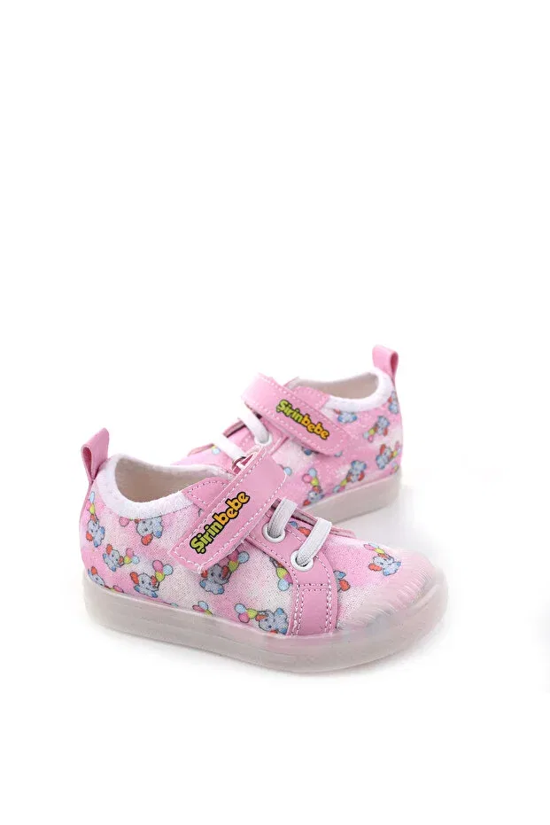Детские туфли для девочек с ортопедической стелькой Şirin Bebe, Pink — фото 2