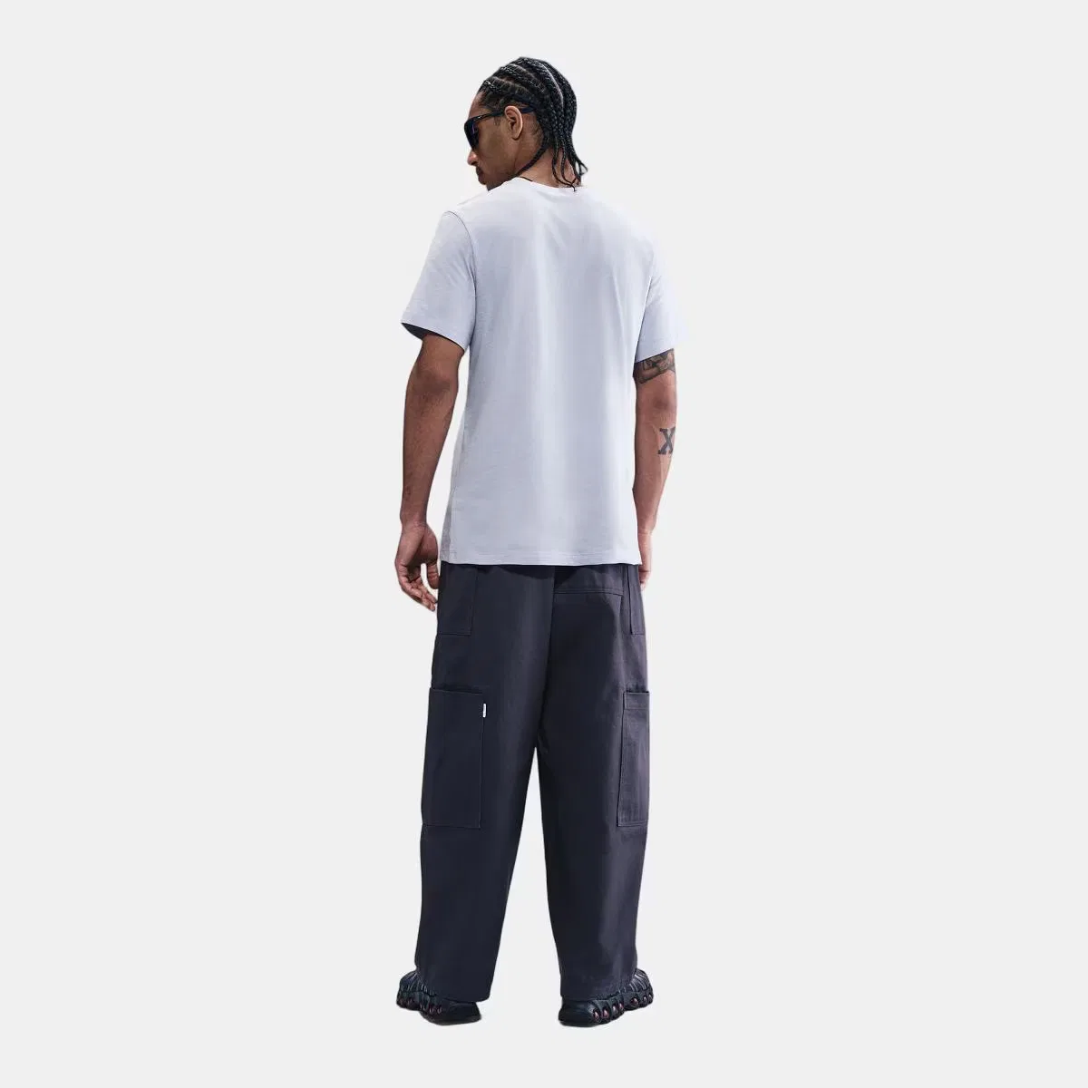 Мужская футболка, Sportswear Icon Futura, Nike, серый белый — фото 2