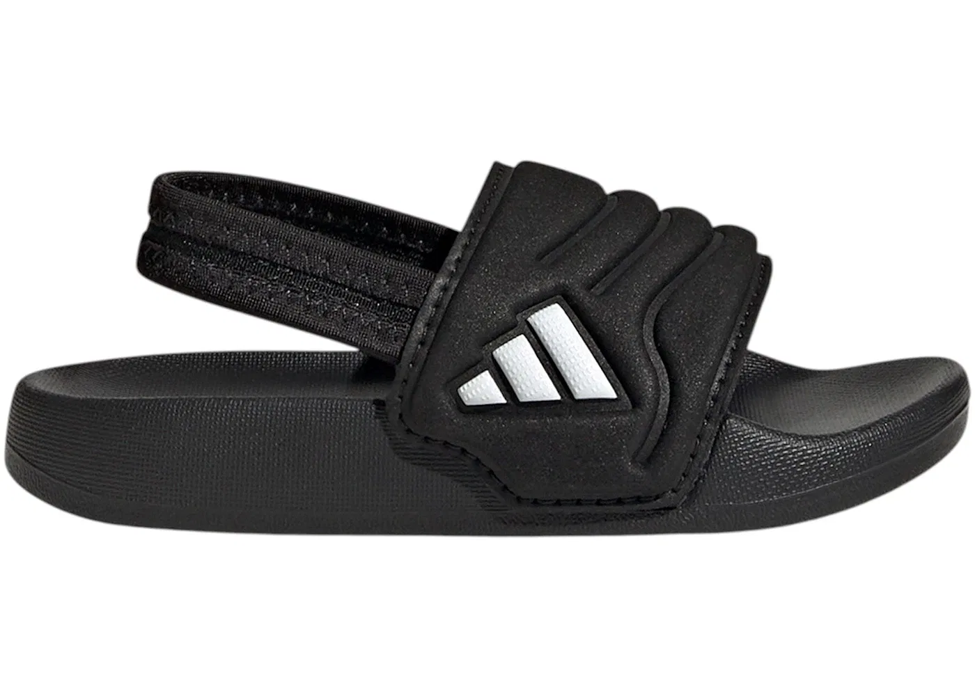 Детские шлепанцы с ремешком Adilette Estrap 2.0 Adidas, Core Black/Cloud White/Core Black