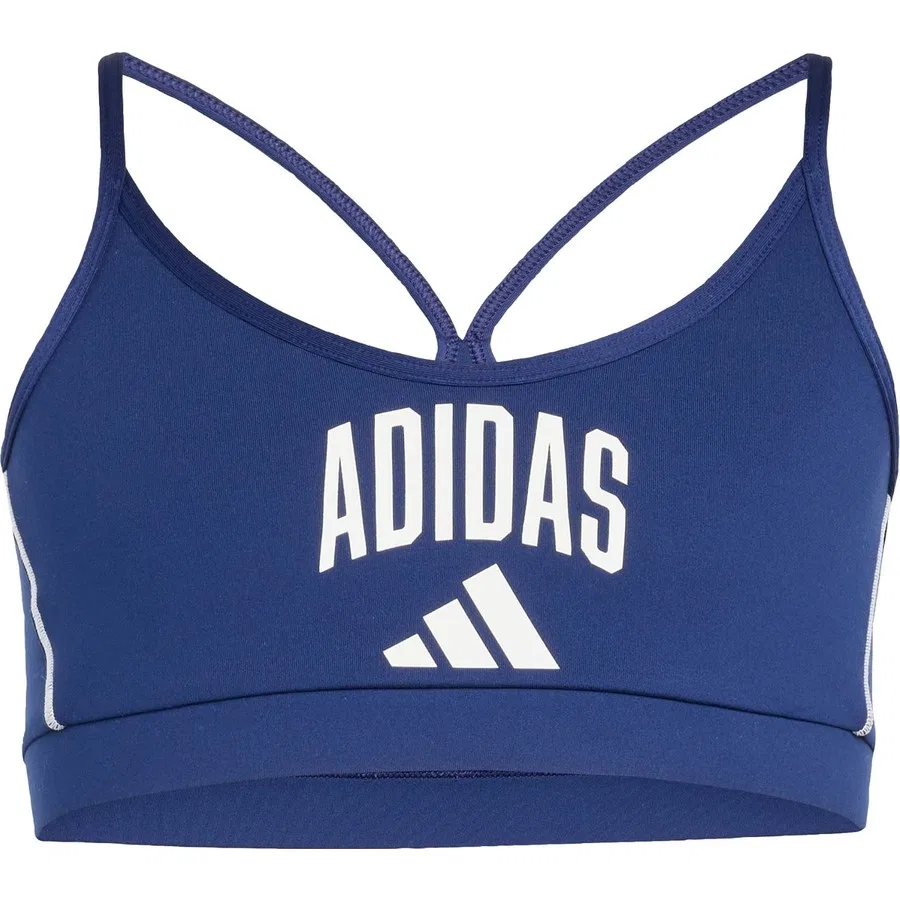 Спортивный бюстгальтер с принтом Train Essentials Collegiate Print Bra Kids adidas, Сине-белый — фото 3