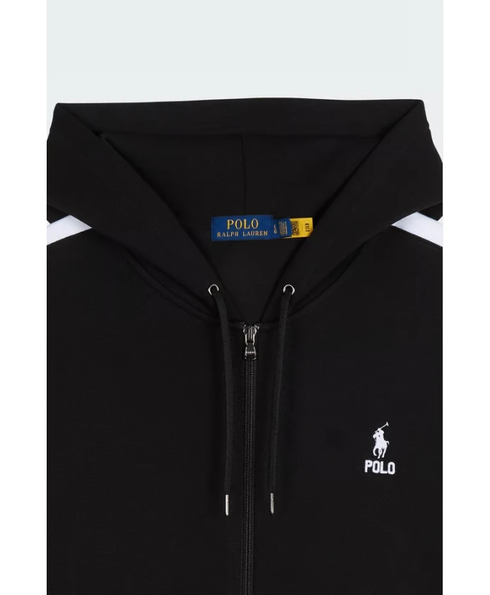 Черная куртка стандартного кроя из смеси хлопка и полиэстера. Polo Ralph Lauren, черный — фото 2