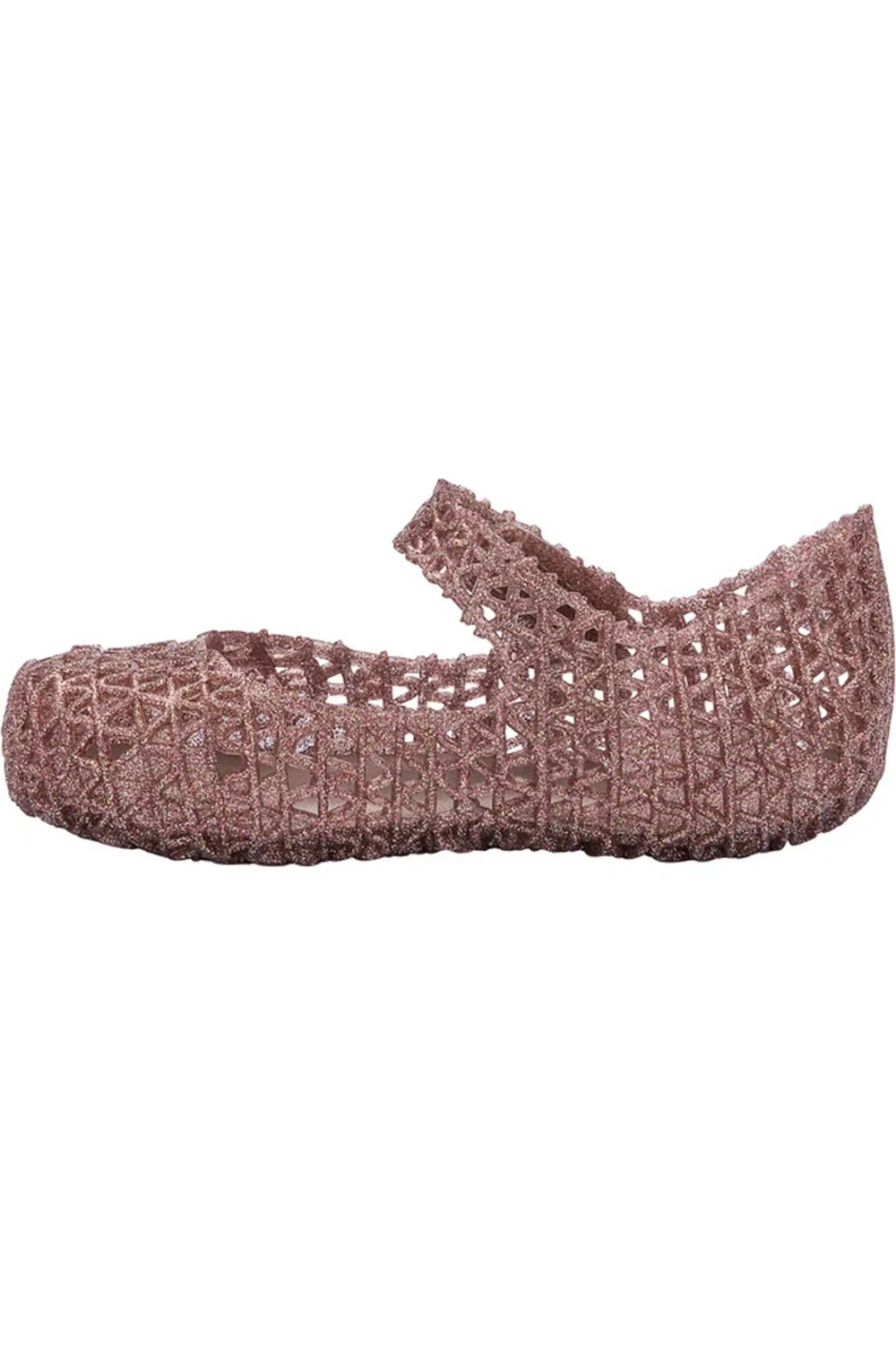 Детские туфли Мэри Джейн на липучке Campana Mini Melissa, светло-розовый — фото 4