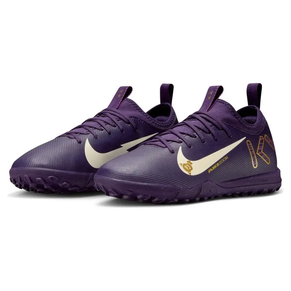 Детские футбольные бутсы для мальчиков на искусственном газоне Mercurial Jr Zoom Vapor 16 Academy Km Tf, фиолетовые Nike — фото 2