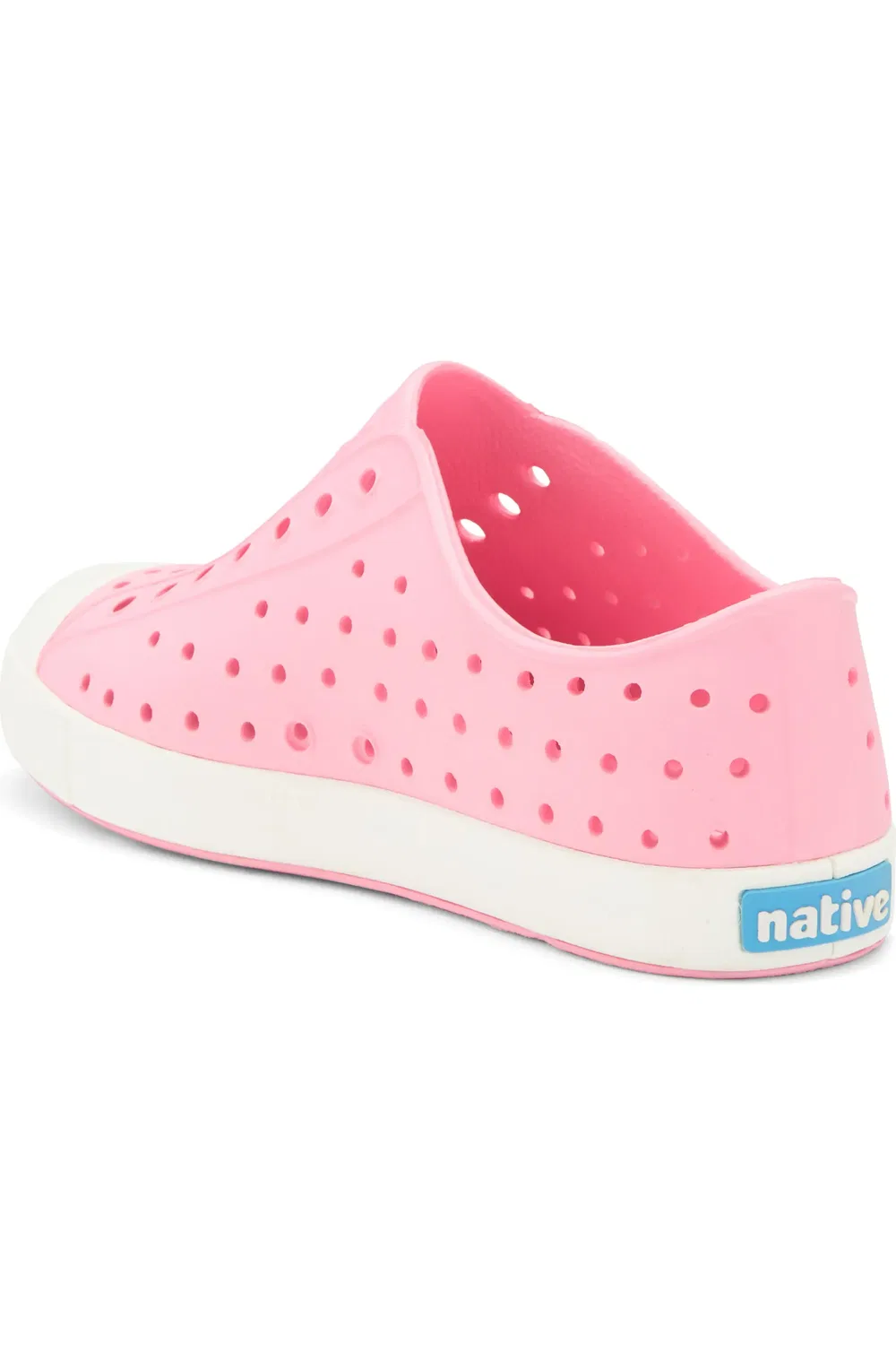 Детские кеды водонепроницаемые Jefferson Slip-On Native Shoes, Flamingo Pink/Shell White — фото 2