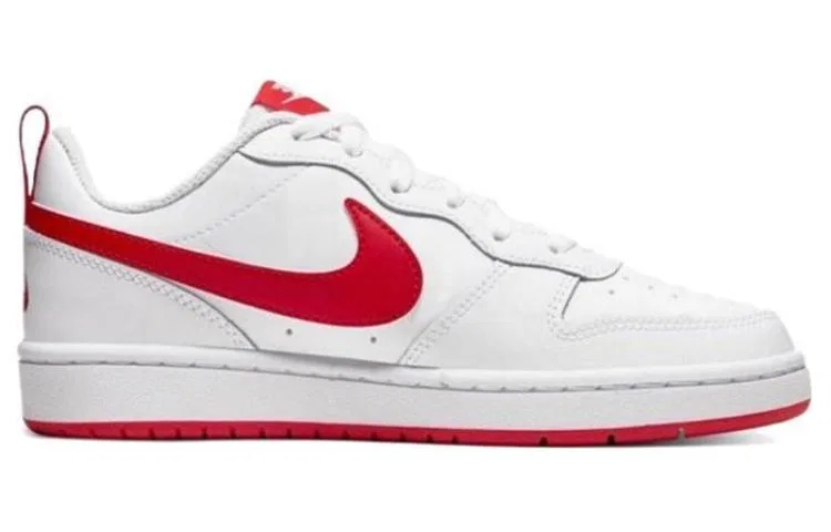 Детские кроссовки для скейтбординга с низким верхом Court Borough 2 Nike, White Red — фото 3