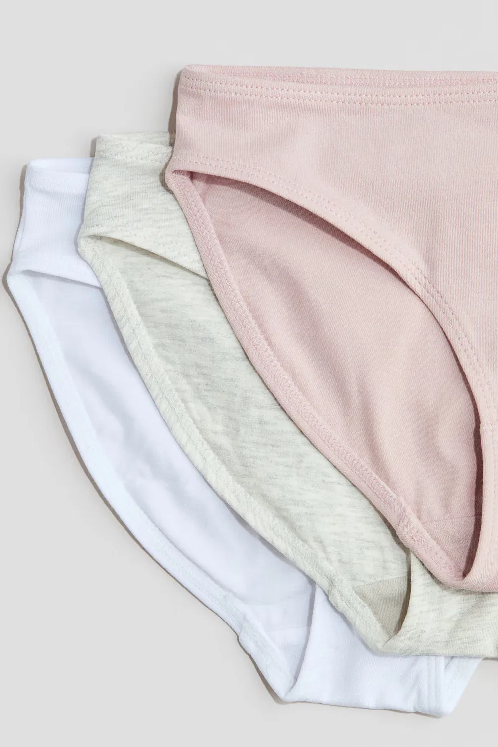5 хлопковых трусов в упаковке H&M, Mattrosa/Hellgraumeliert — фото 3