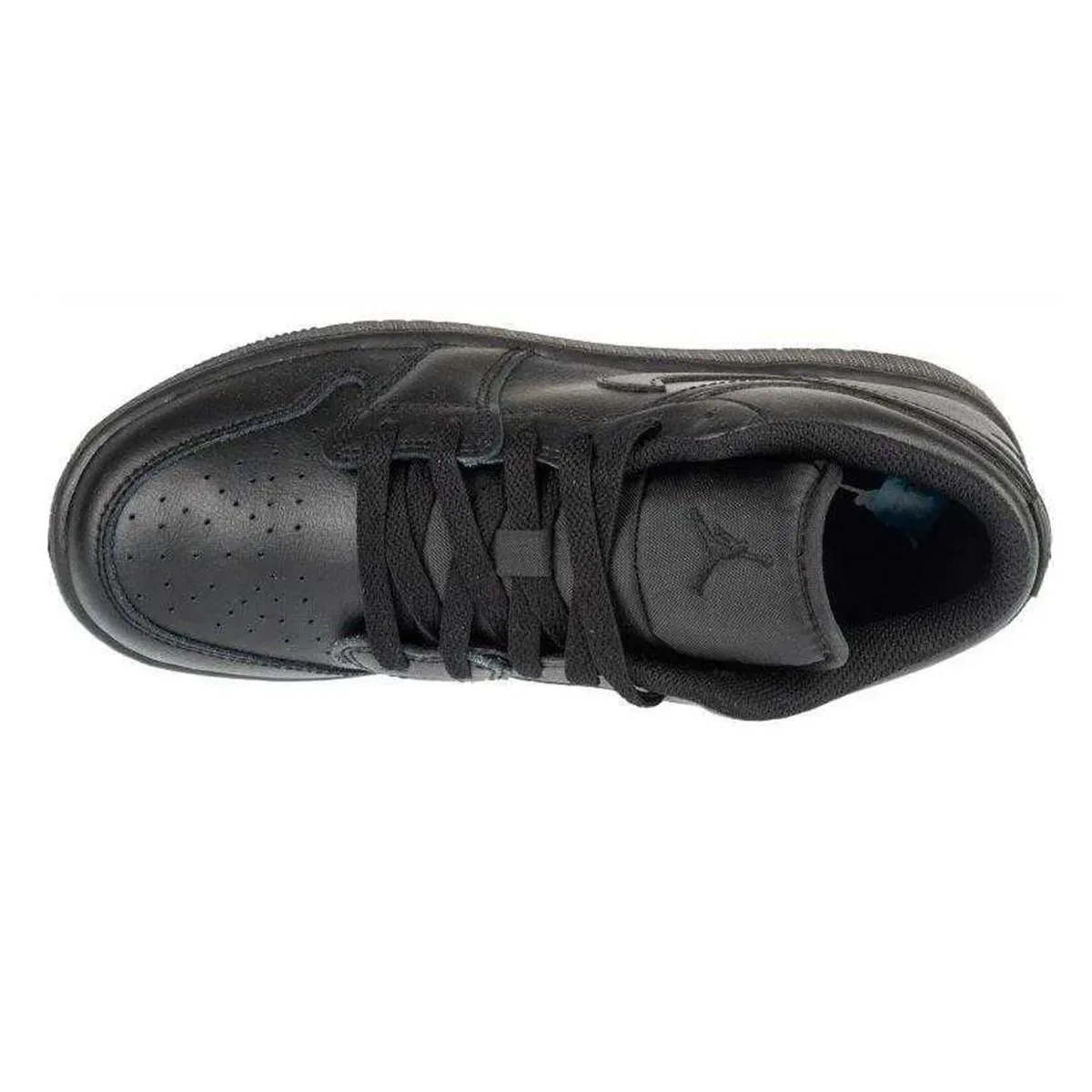 Кроссовки Nike Air Jordan 1 Leather Low, Black — фото 2