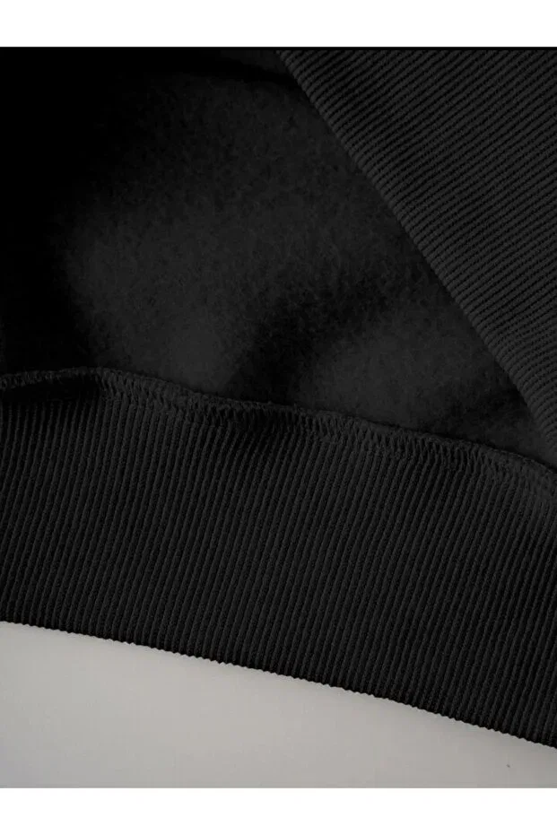 Детские свитшот для девочек с принтом We are bears Serays Moda, Black — фото 4