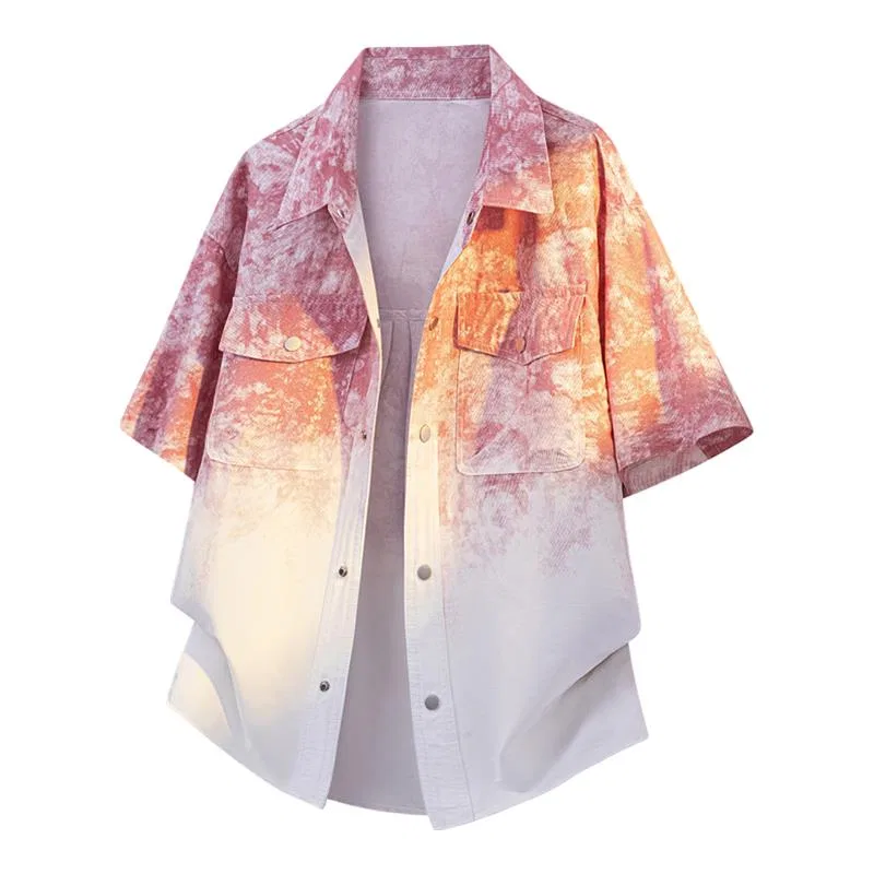 Детская рубашка свободного кроя с коротким рукавом Sugarfunk, Peach Pink