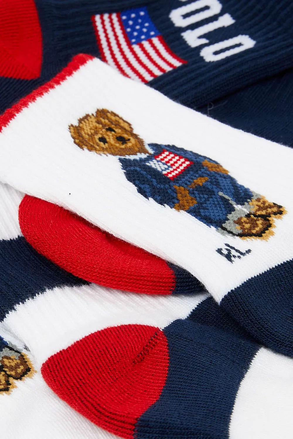Носки с принтом Polo Bear комплект из 3 пар Polo Ralph Lauren — фото 2