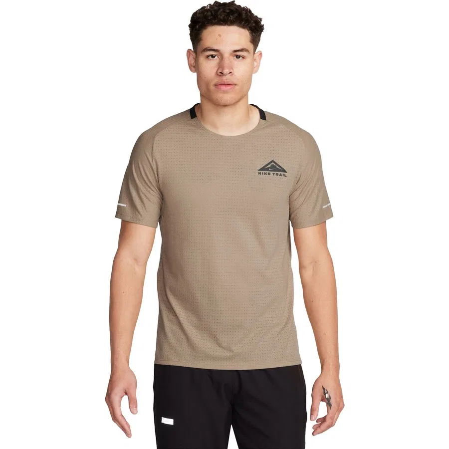 Мужская футболка с коротким рукавом Nike Dri-Fit Solar, Коричневый