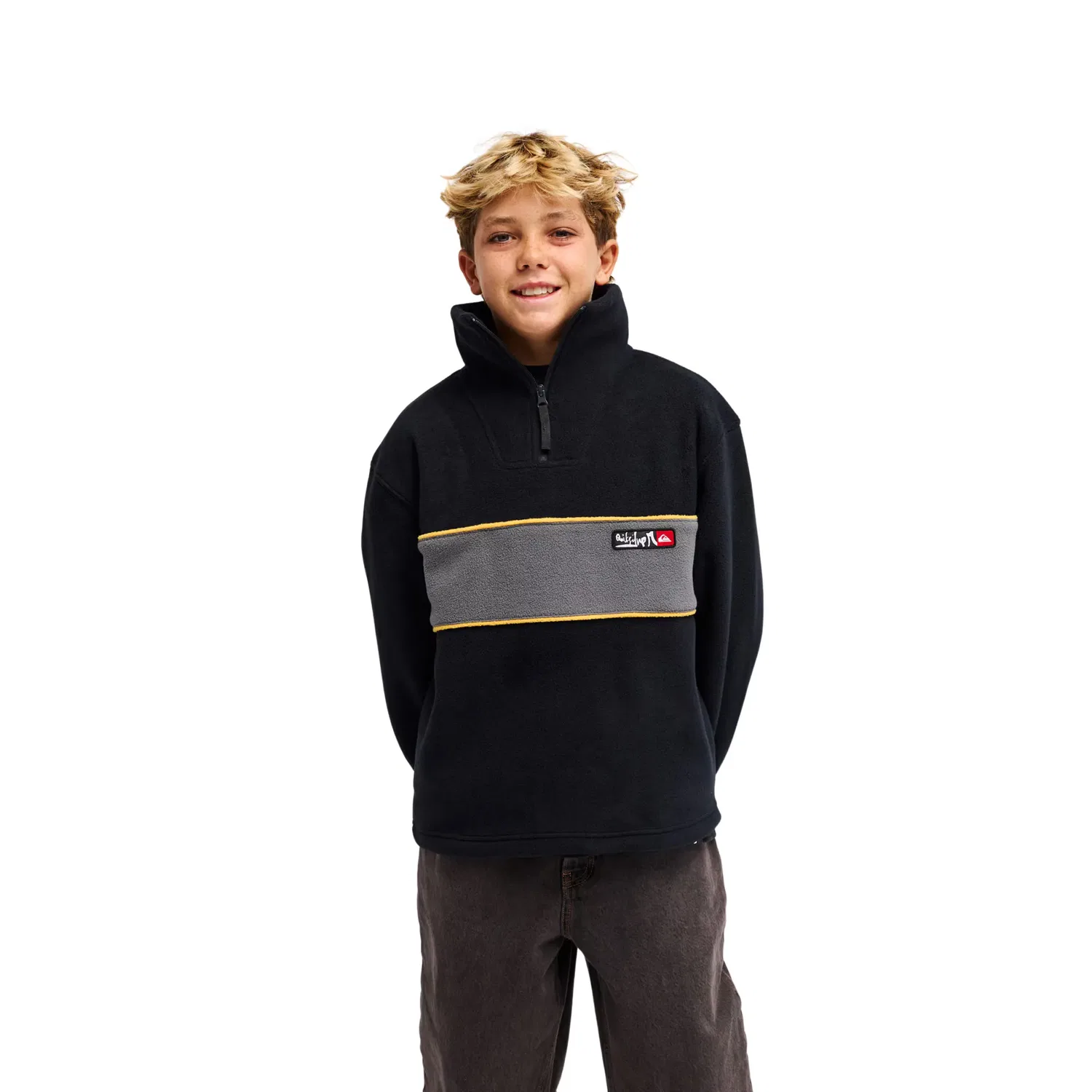 Детская футболка для мальчиков с принтом Young Guns Lazer Quiksilver, Negro