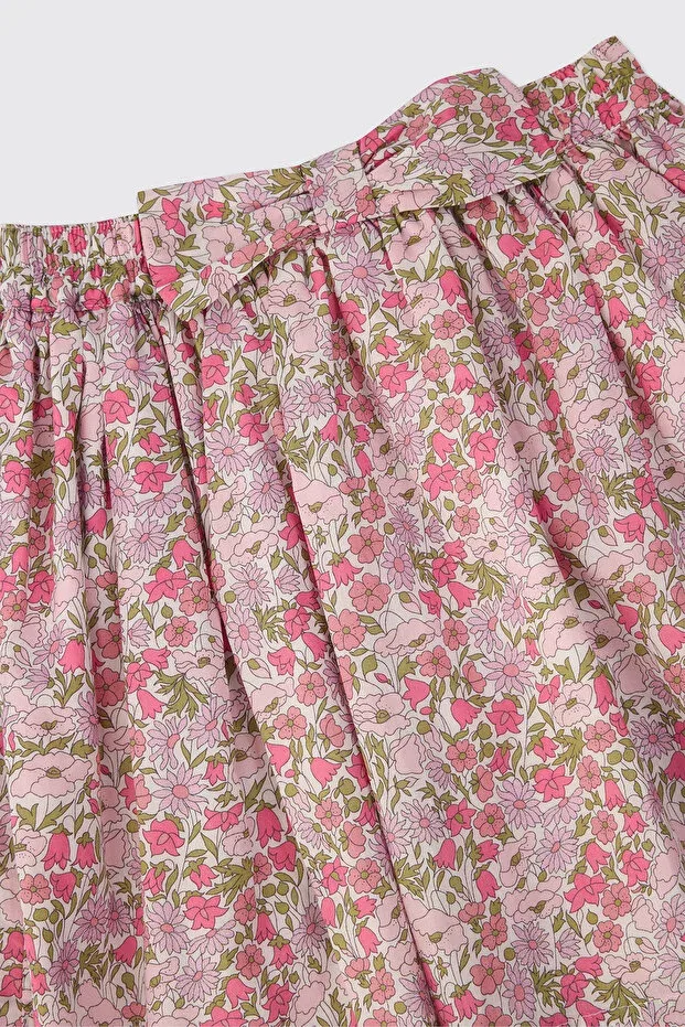 Детская юбка для девочек хлопковая Liberty fabric baby girl pink skirt Panço, 142331 — фото 3