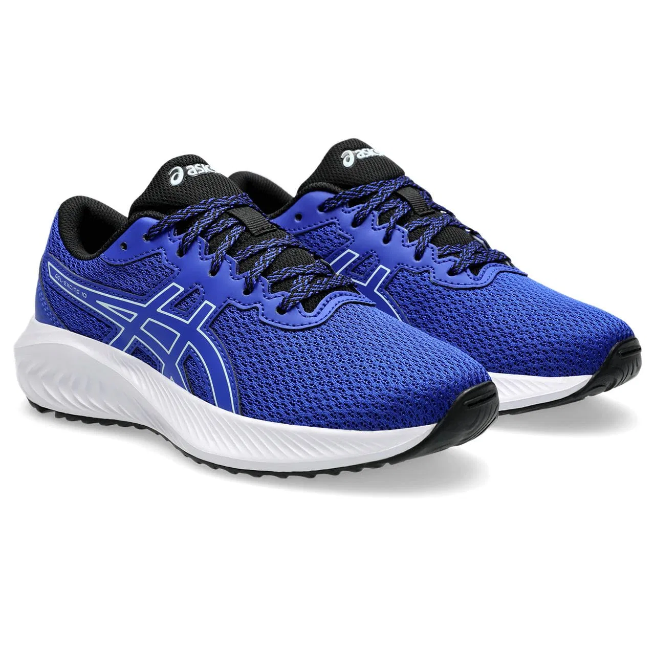 Детские кроссовки для мальчиков и девочек с дышащим верхом Gel-Excite 10 GS ASICS, Blue True Cool Grey