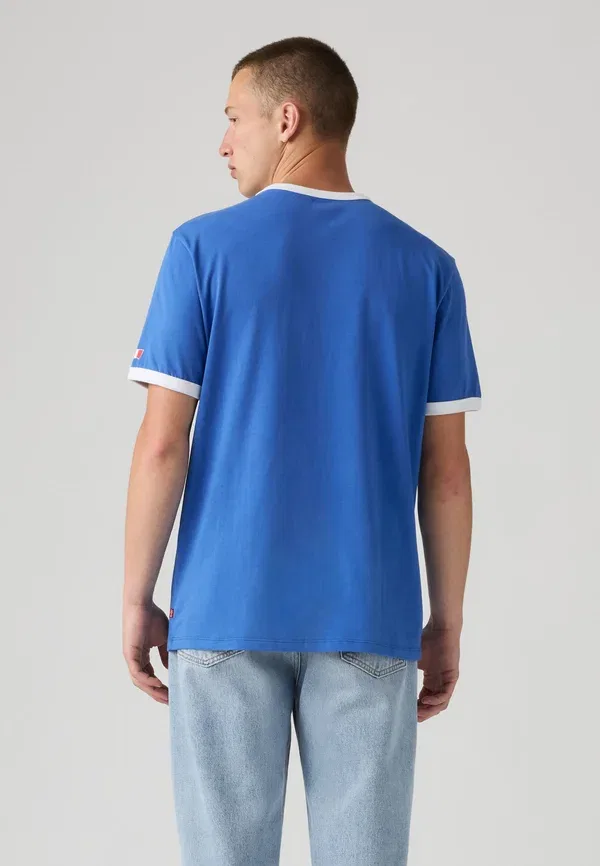 Футболка с принтом "футбольный рингер" Levi'S, белый/красный/синий — фото 2