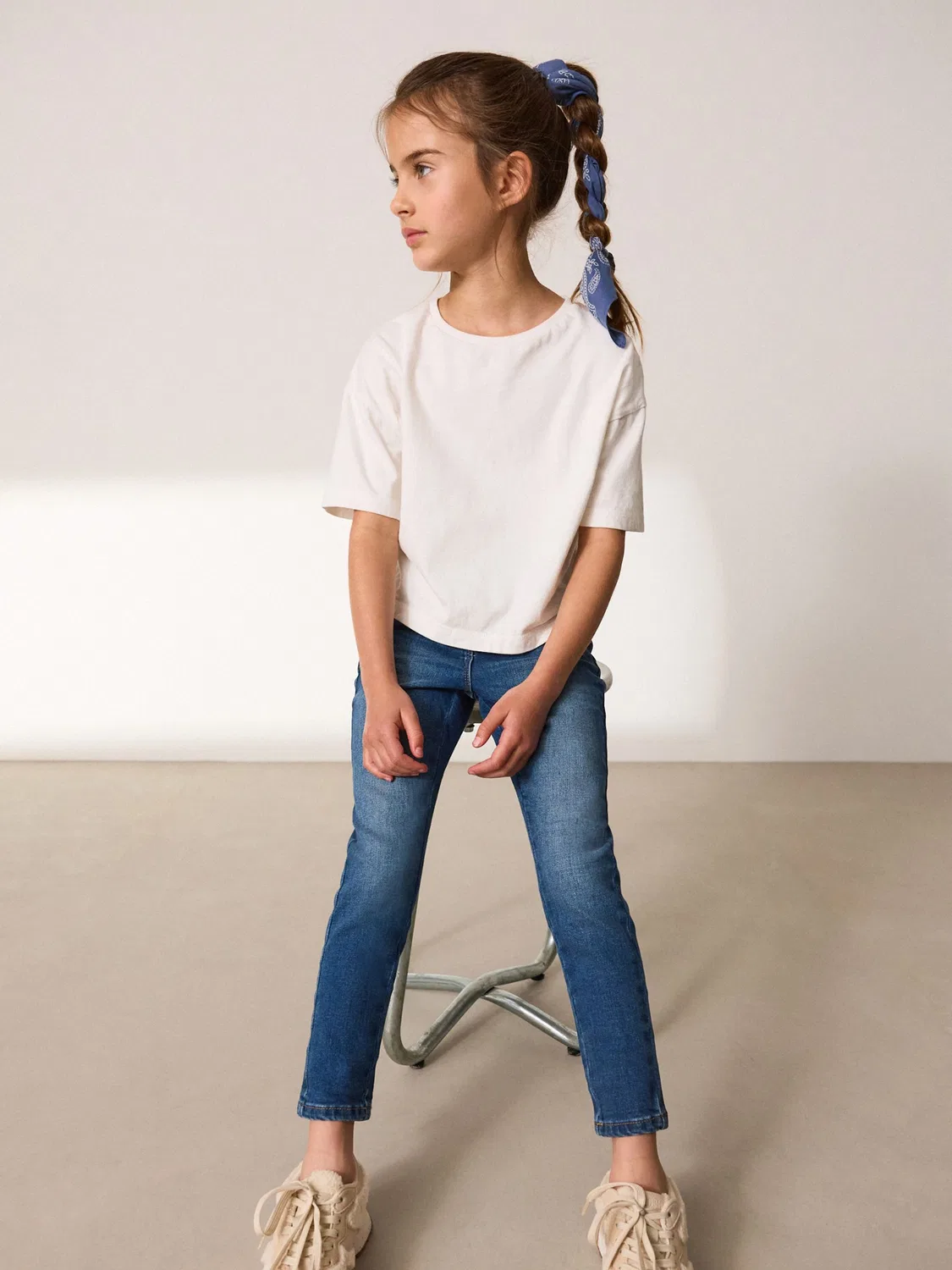 Джинсы скинни Regular Fit Mid Blue Next, средний синий — фото 2