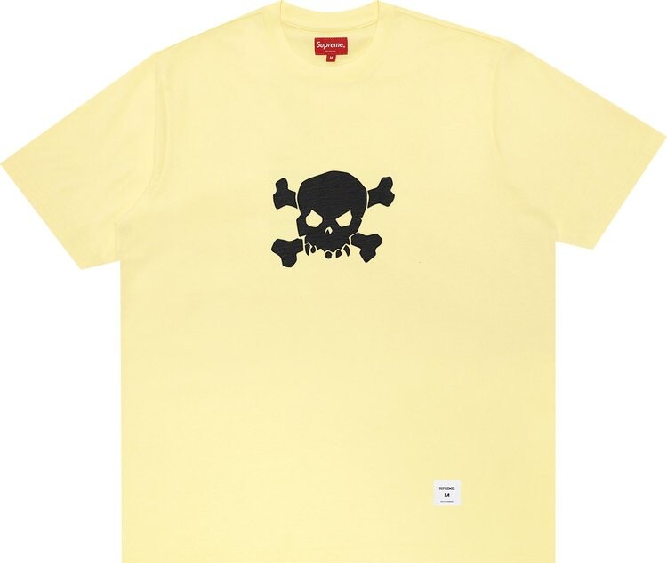 

Футболка Supreme Skull Short-Sleeve Top 'Pale Yellow', желтый