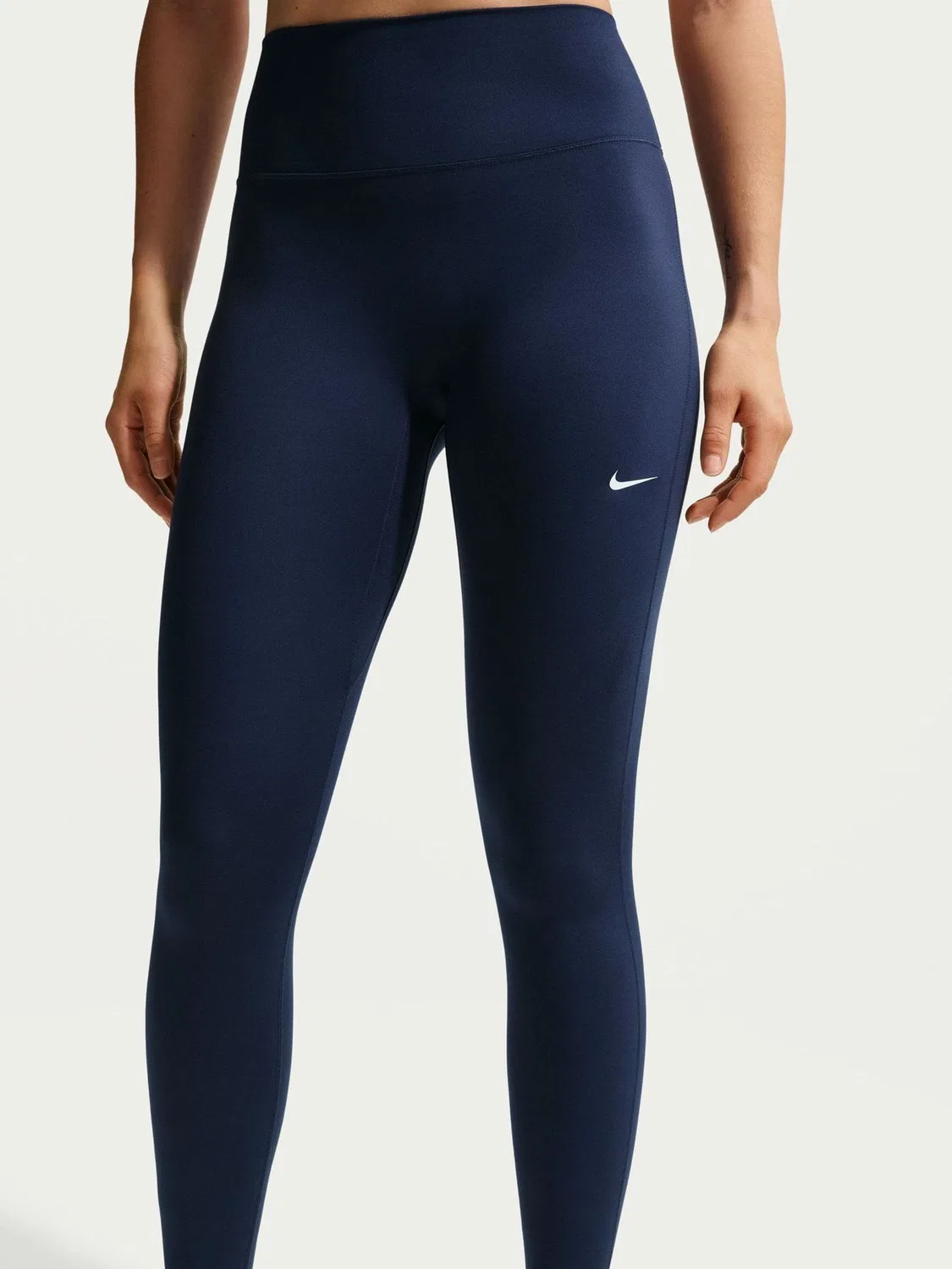 Бесшовные леггинсы во всю длину с завышенной талией Nike University Blue One — фото 3