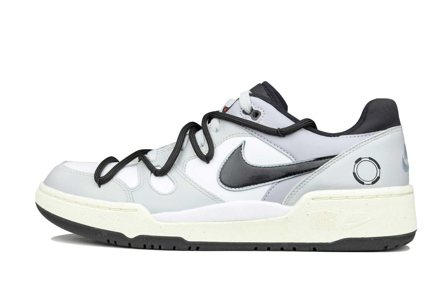 

Кроссовки Nike Full Force Skateboarding Shoes Men Low-top Grey/white/black, серый