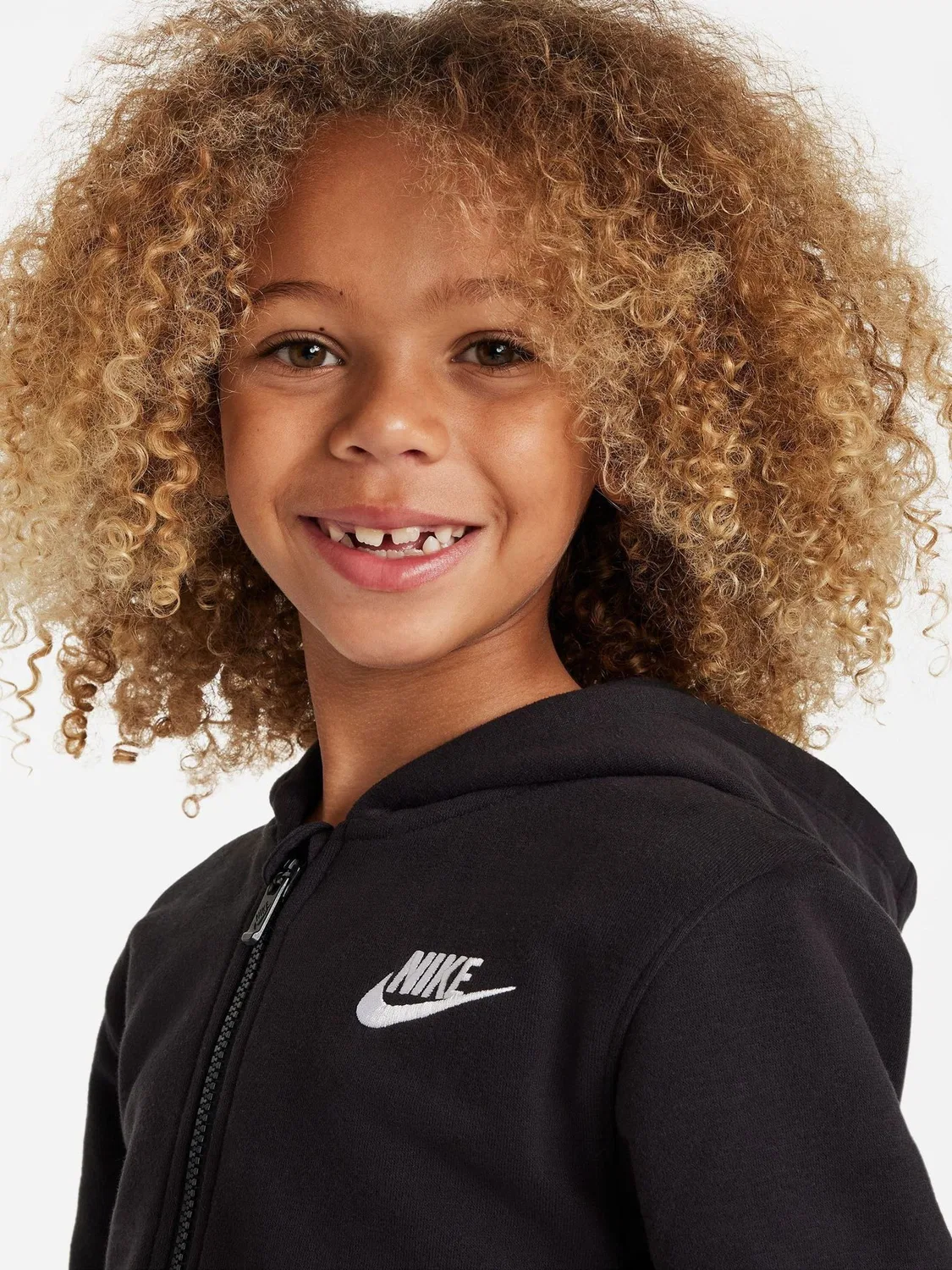 Детский спортивный костюм Nike, модель LBR Zip Through Tracksuit Set, черный — фото 3