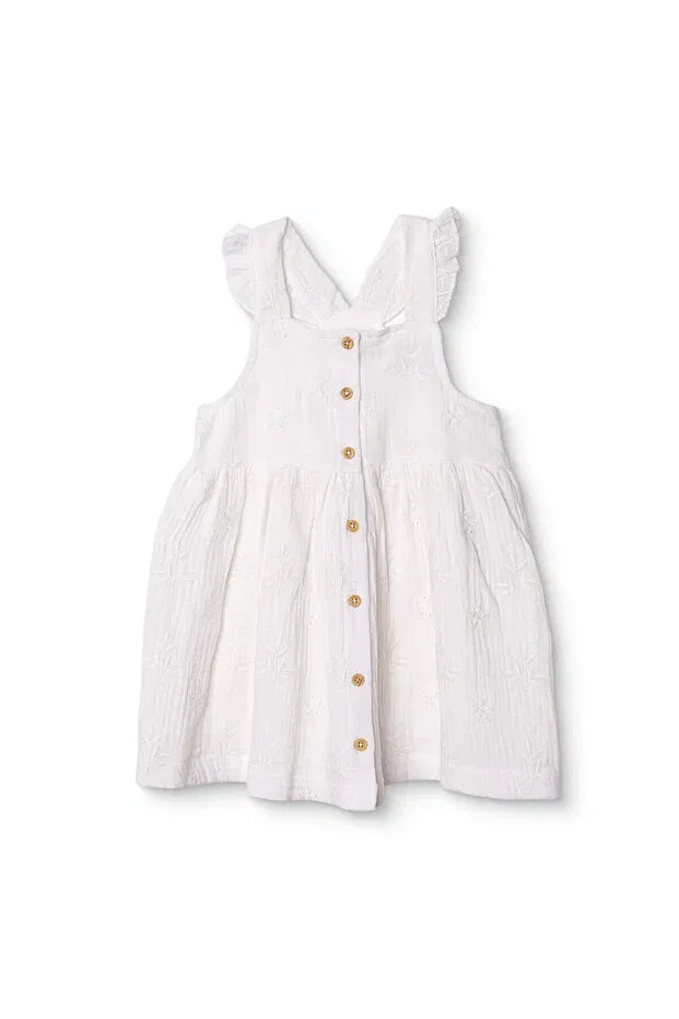Детское платье для девочек с принтом Hellobaby Ebebek Hello Baby, White