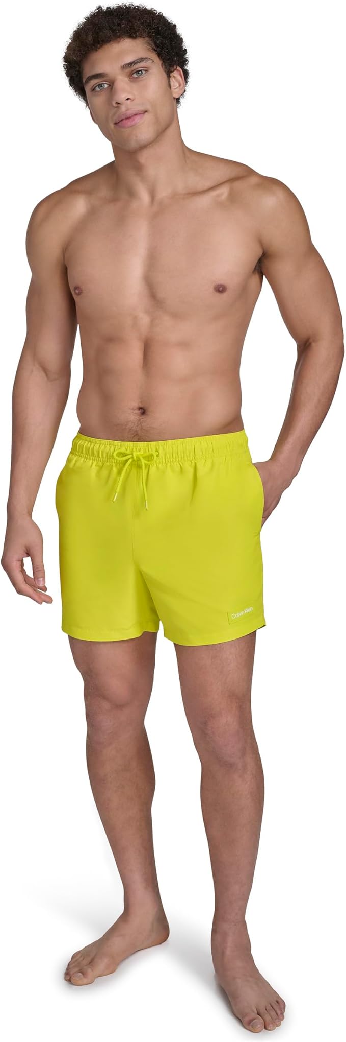 Плавательные шорты Calvin Klein Volley Quick Dry Lightweight, ярко-желтый — фото 3