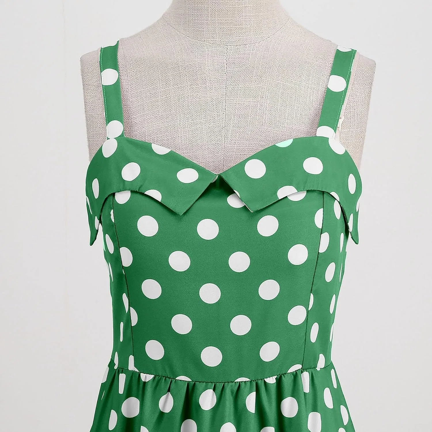 Женское платье с ретро-принтом Swing Dress, Green — фото 2