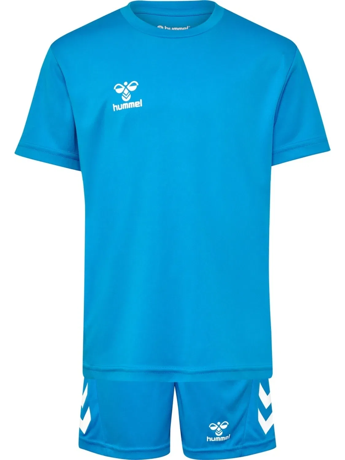 Спортивный костюм детский с логотипом Hmllogo Set Kids Hummel, синий