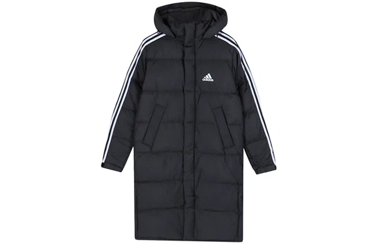 Мужская зимняя куртка с принтом 3 Stripes, Adidas, Black