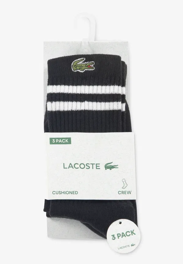 Комплект из 3 пар носков Varsity Crew унисекс Lacoste, цвет noir — фото 3