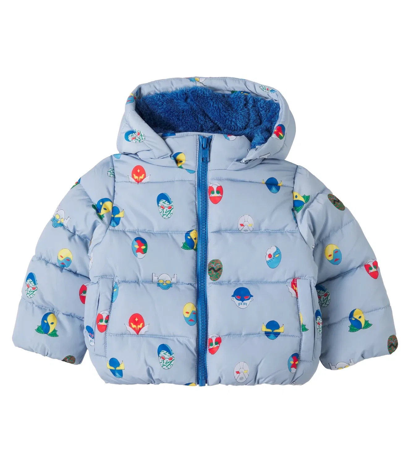 Легкая куртка с принтом Blue Nebbia/Multicol Stella Mccartney Kids, синий