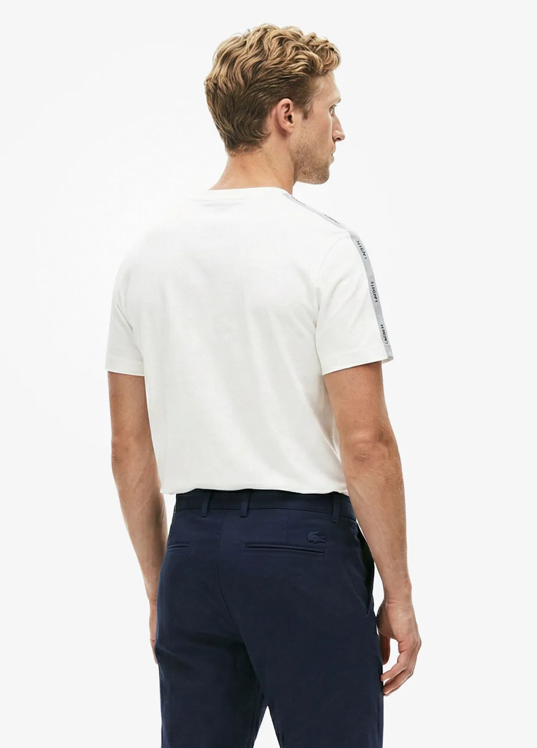 Чиносы slim fit Lacoste, navy — фото 3