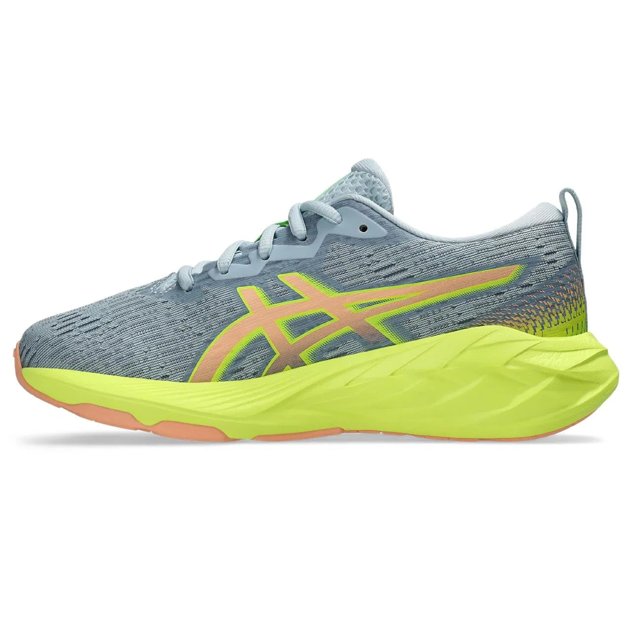 Детские кроссовки для мальчиков с амортизацией Novablast 4 Gs ASICS, Blue French Waterscape — фото 4