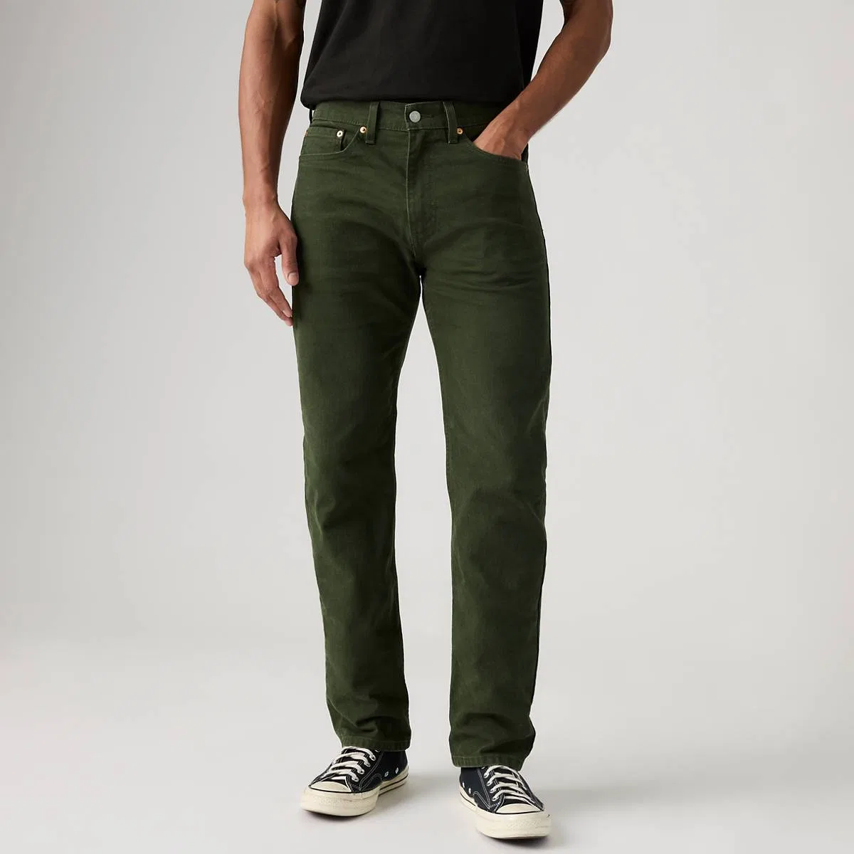 Мужские джинсы 505, стандартные Levi's, Rosin - Green — фото 2
