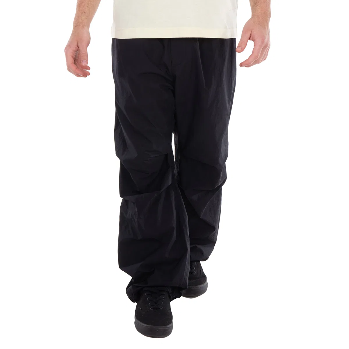 Брюки свободного кроя с принтом Wide Leg Equestrian Knight Track Pants Burberry, Black
