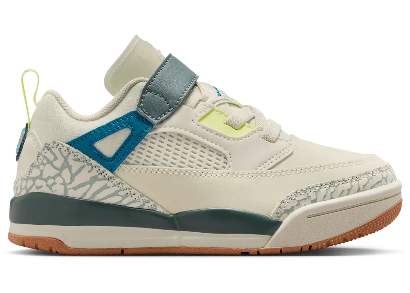 Детские кроссовки Lifestyle Jordan Spizike Low Jordan, Sea Glass Dusty Sage Light Lemon Twist Green Abyss