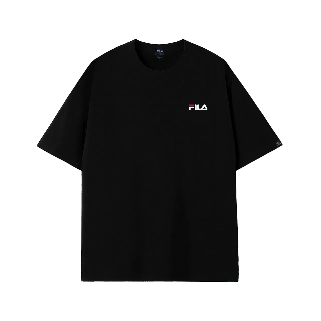 Детская футболка с принтом F FILA, Черный — фото 4