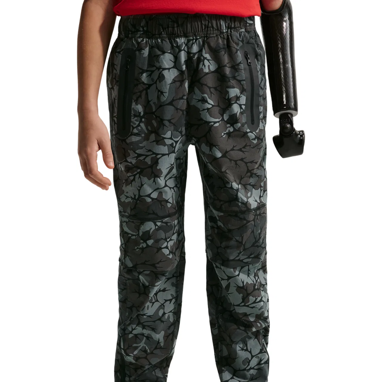 Брюки для мальчиков Tech Woven AOP Nike, черный