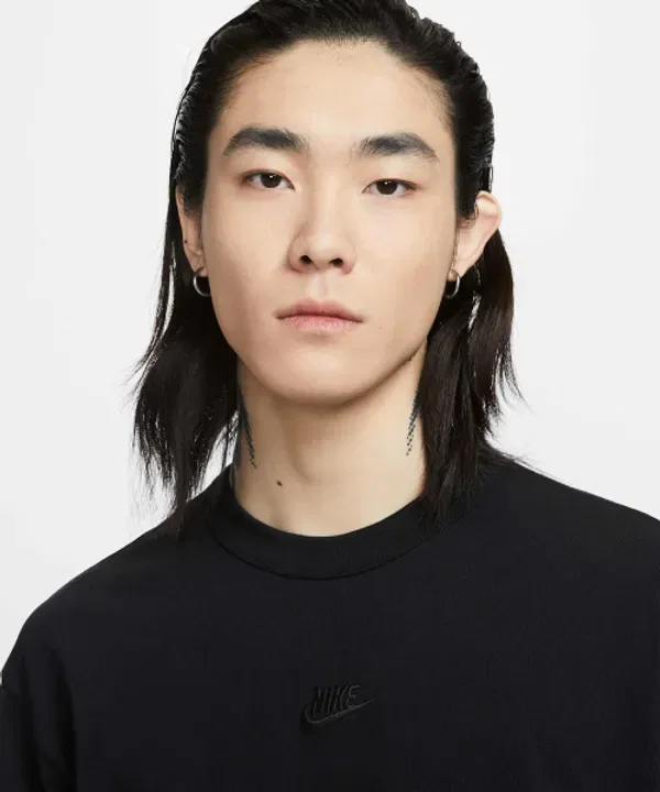 Футболка с длинным рукавом Nike Sportswear Premium Essential, черный — фото 3