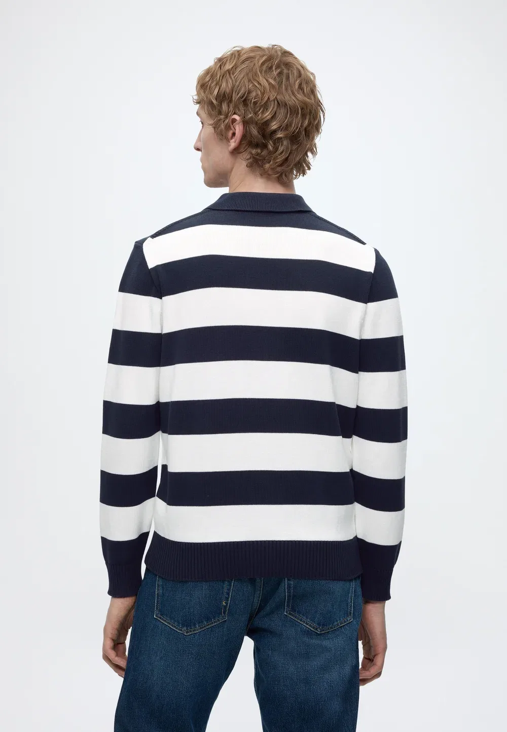 Вязаная рубашка поло - поло-рубашка Lacoste, Navy Blue/Flour — фото 3
