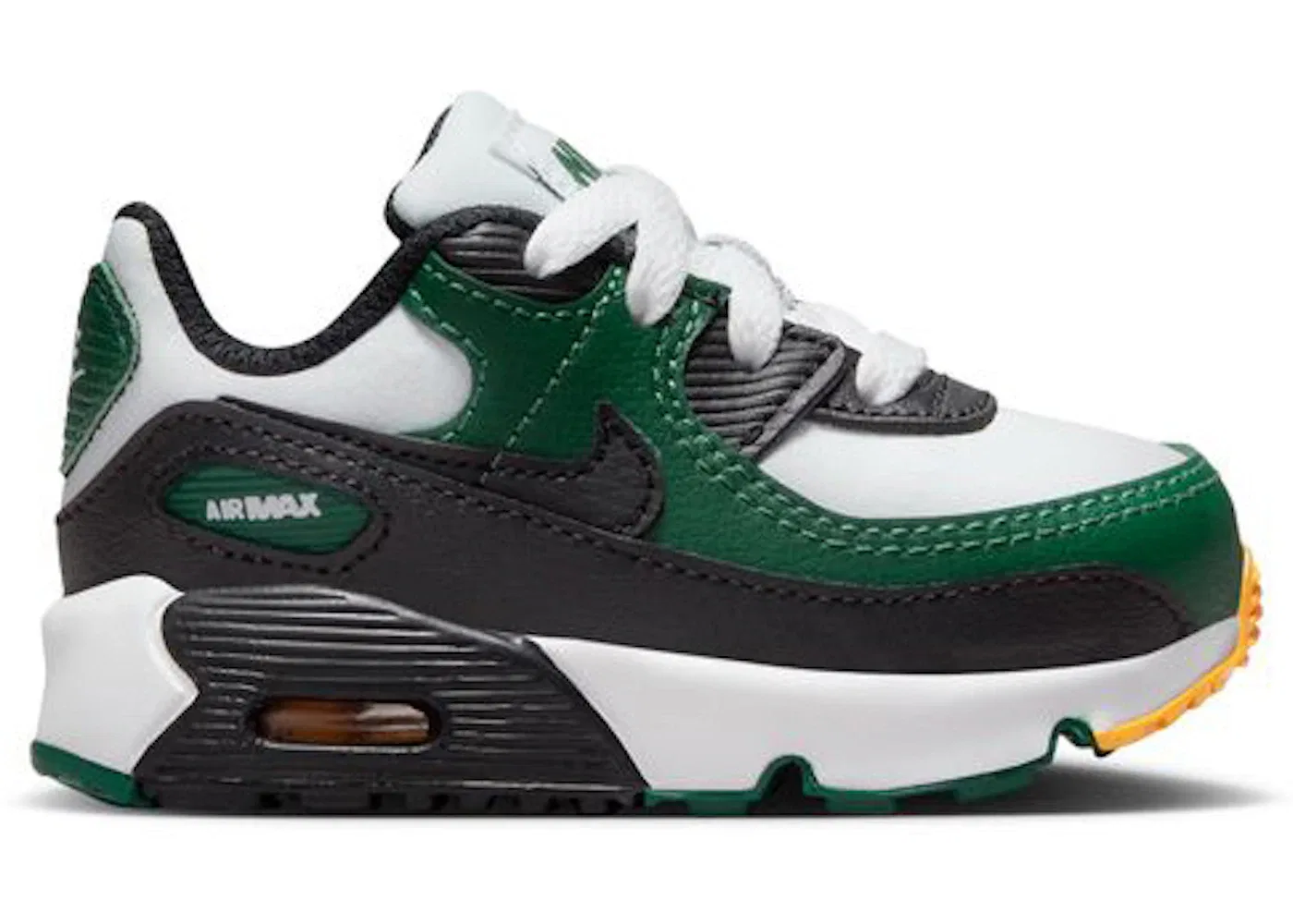 Детские кроссовки Lifestyle с технологией Air Max Nike Air Max 90, Pure Platinum/Gorge Green/University Gold/Black