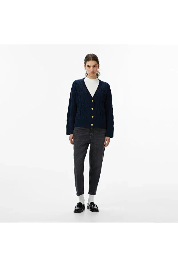 Женские джинсы зауженные Mom Tommy Hilfiger, Black