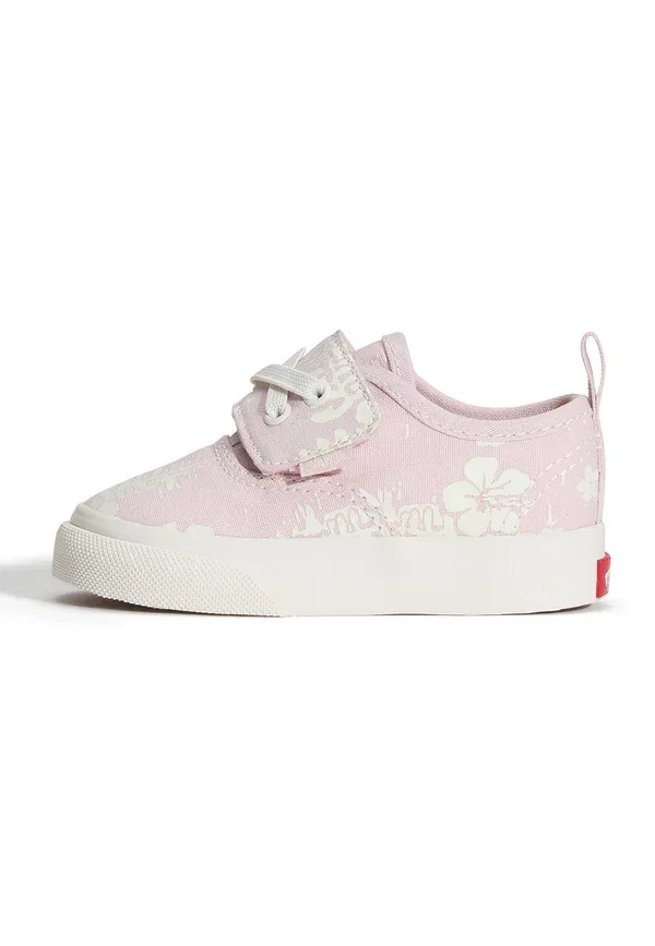 Кроссовки из текстиля Authentic elastic unisex - baby shoes Vans, navy, бледно-розовый