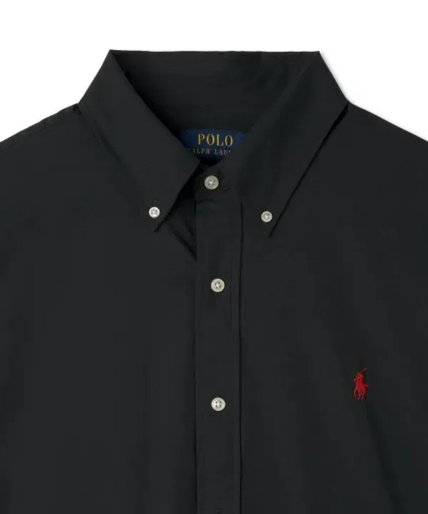 Рубашка Custom Fit из поплина, Polo Ralph Lauren, черный — фото 3